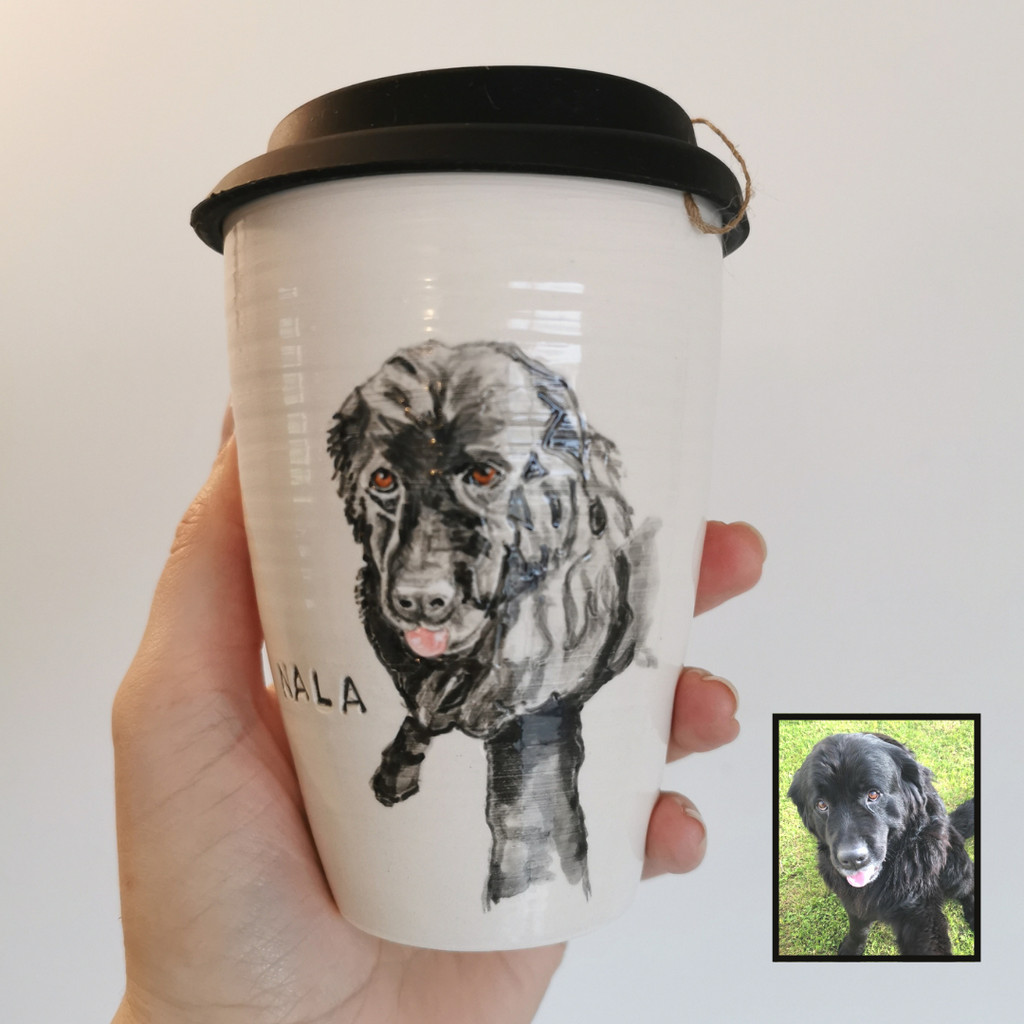 Hand Painted Pet Portrait Cup