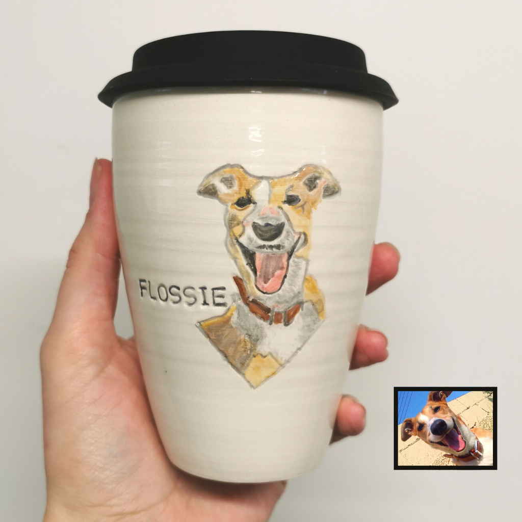 Hand Painted Pet Portrait Cup