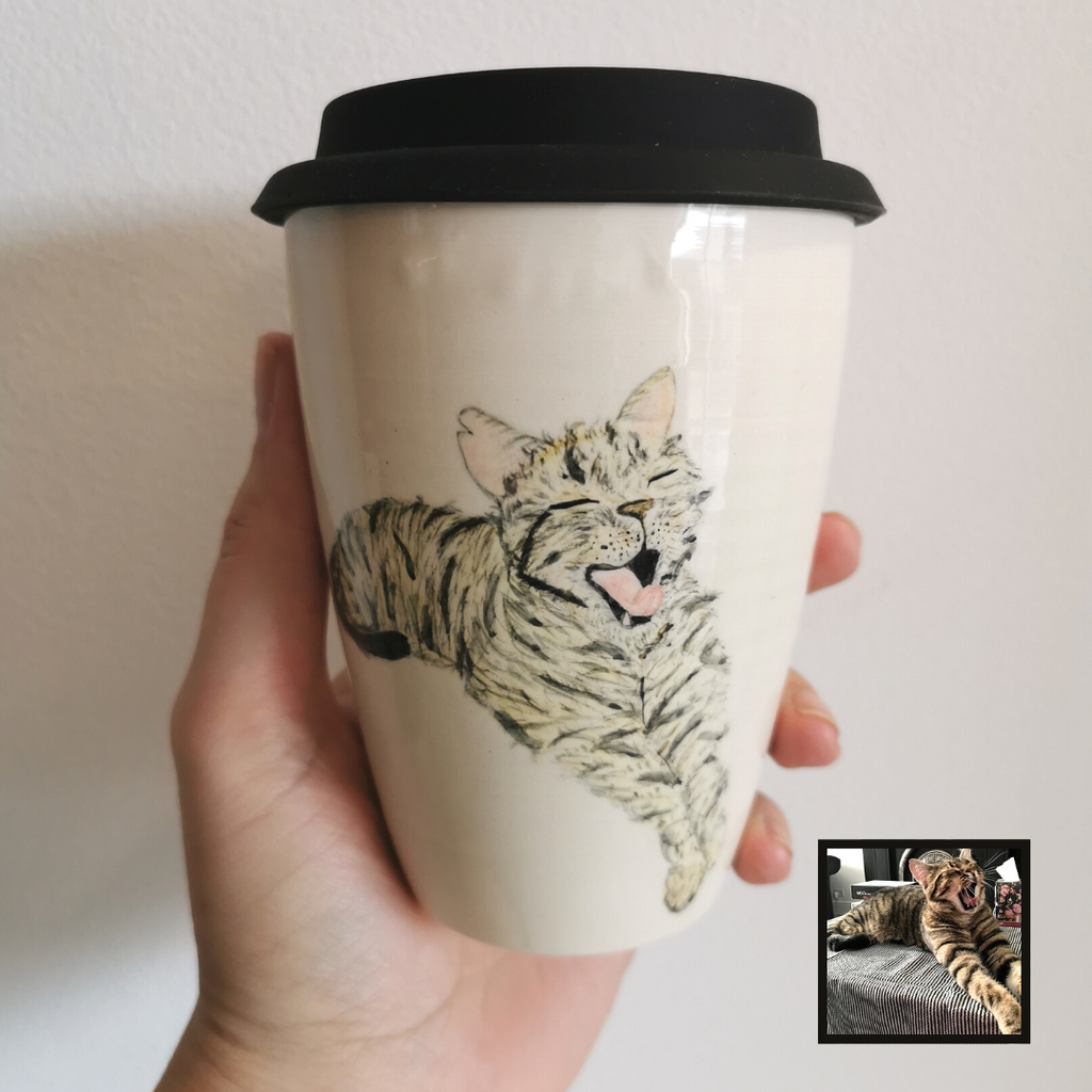 Hand Painted Pet Portrait Cup