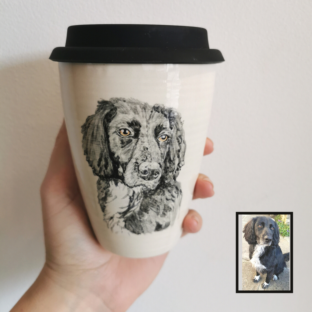 Hand Painted Pet Portrait Cup