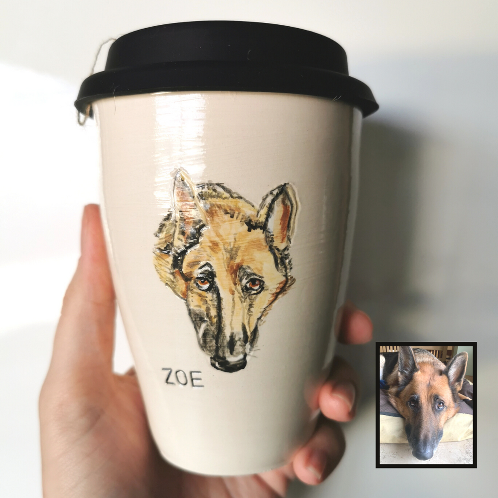 Hand Painted Pet Portrait Cup