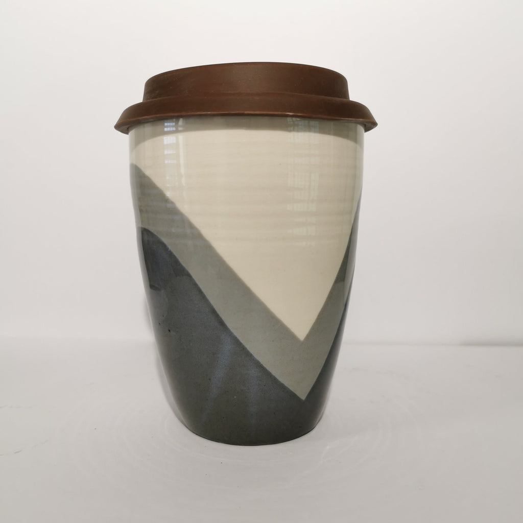 Poured Grey Shades Travel Cup