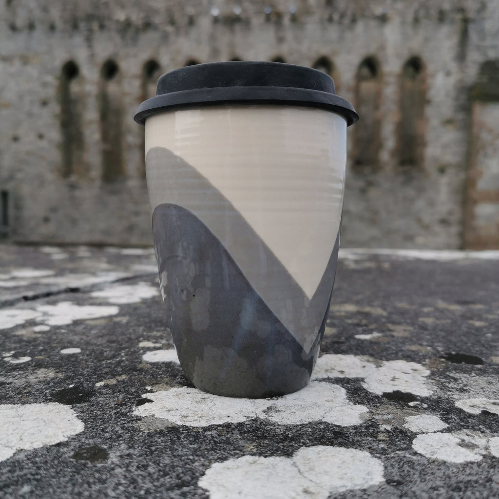 Poured Grey Shades Travel Cup