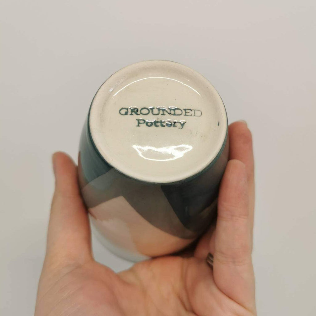 Poured Teal Shades Travel Cup